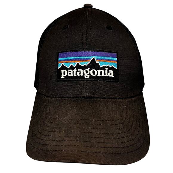Vintage Patagonia Patch On Front Mesh Back Snap Back Baseball Cap Hat - Picture 1 of 7